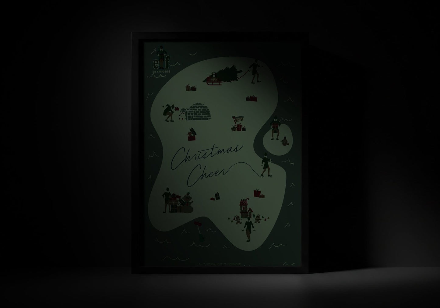 Elf in Concert - Glow in the Dark Poster 11"x17"