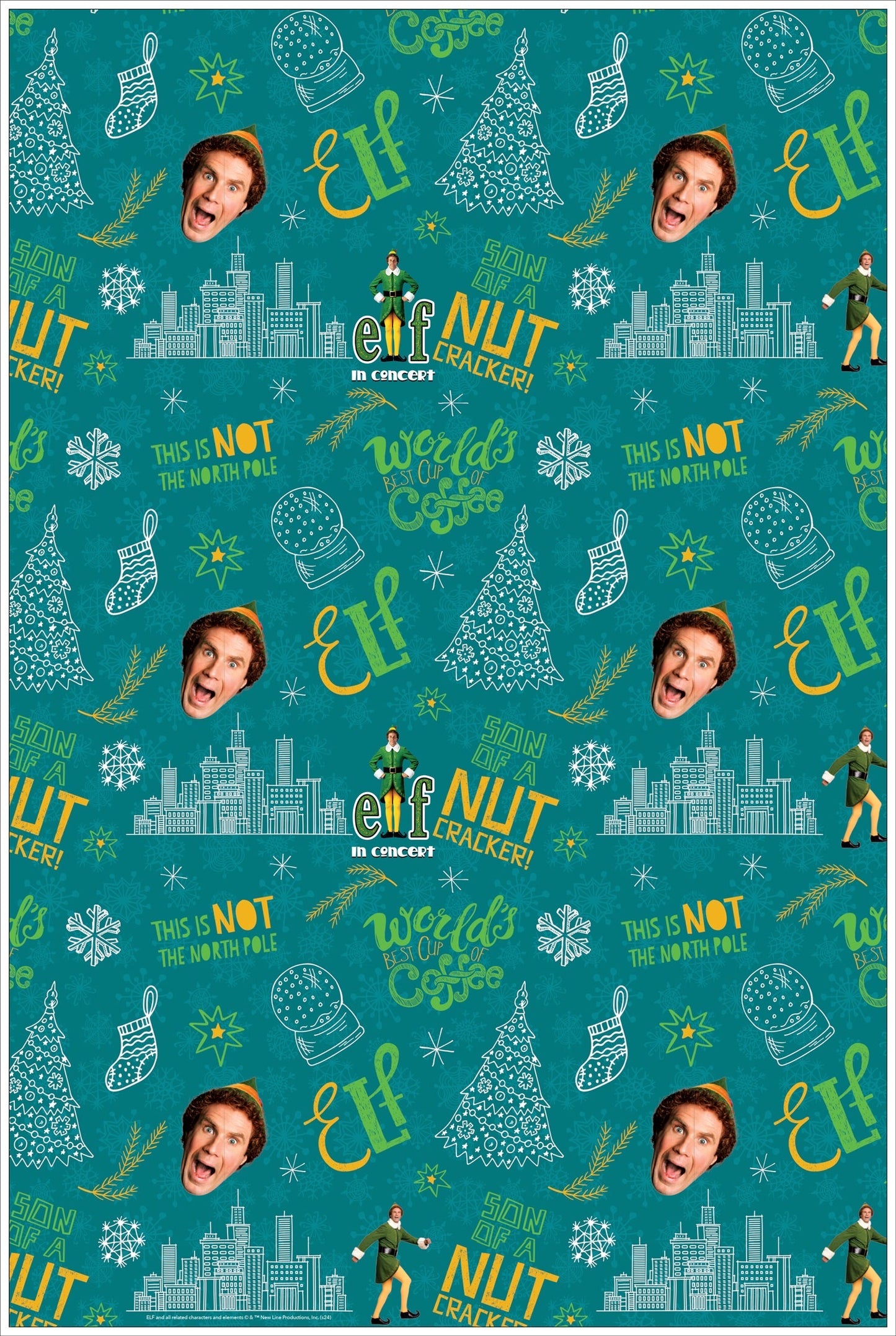 Elf in Concert Wrapping Paper Kit