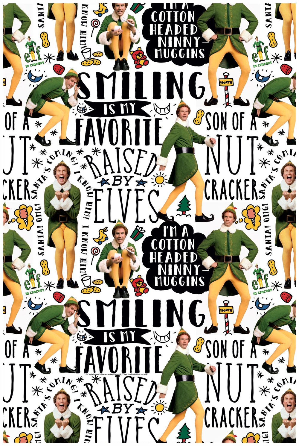 Elf in Concert Wrapping Paper Kit