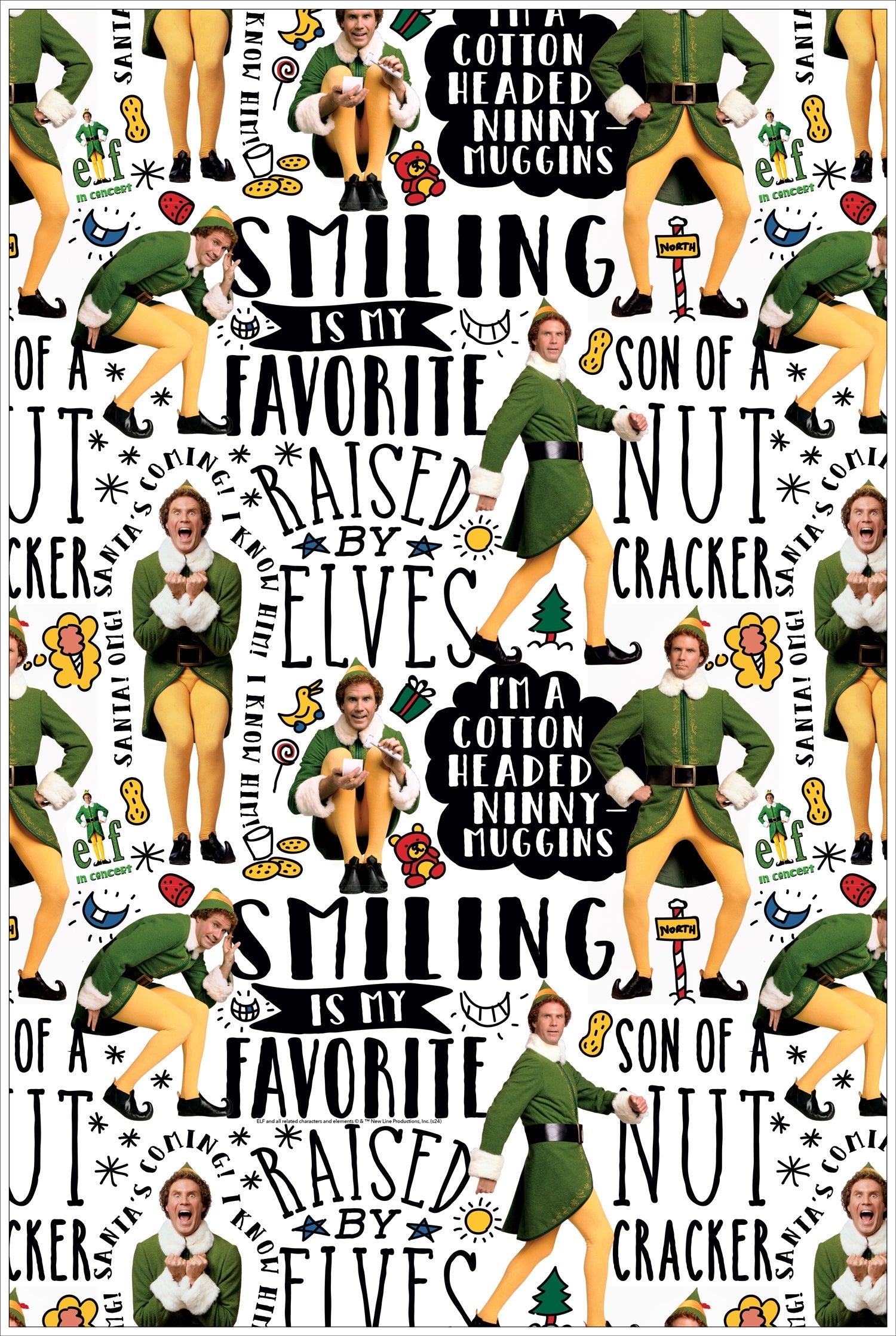 Elf in Concert Wrapping Paper Kit