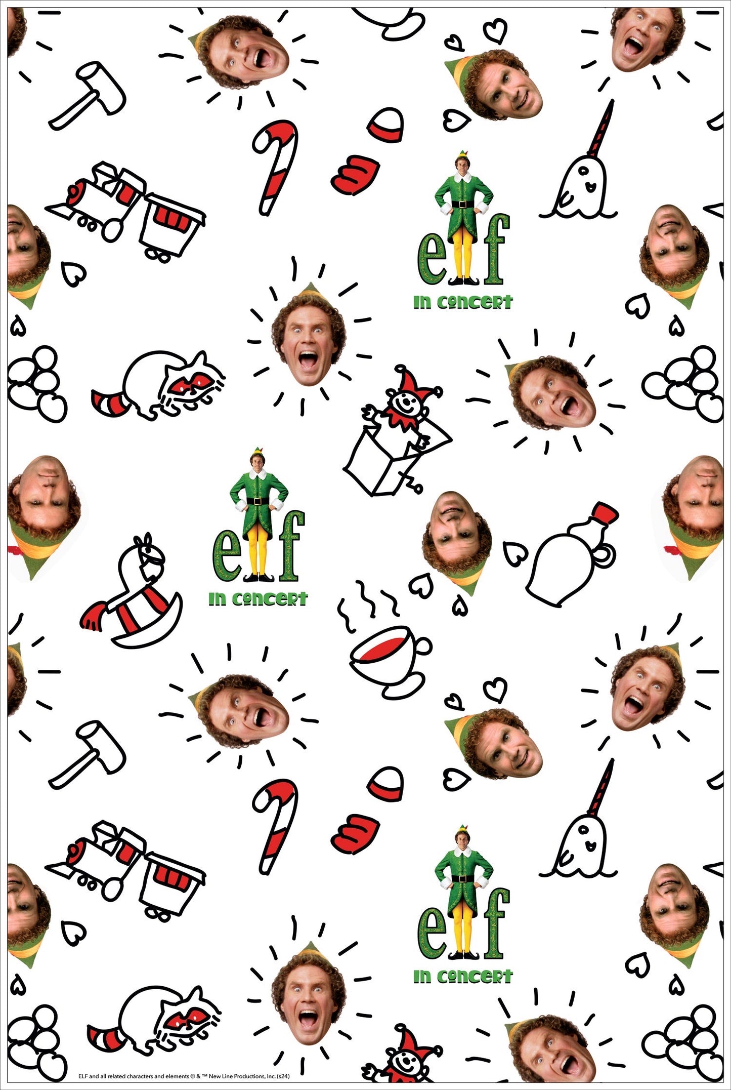 Elf in Concert Wrapping Paper Kit