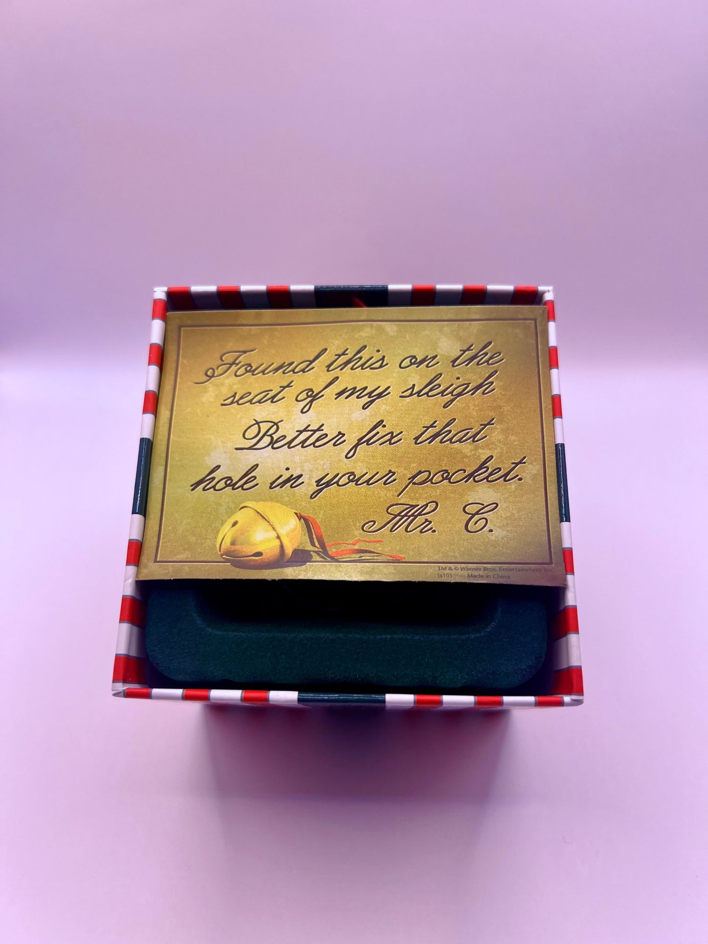The Polar Express™ Gift Deluxe Branded Bell in Striped Box