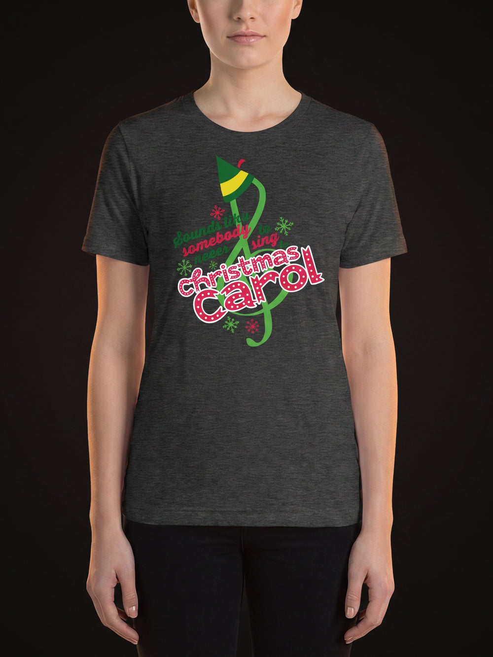 Elf in Concert - Short-Sleeve Unisex T-Shirt (Christmas Carol)