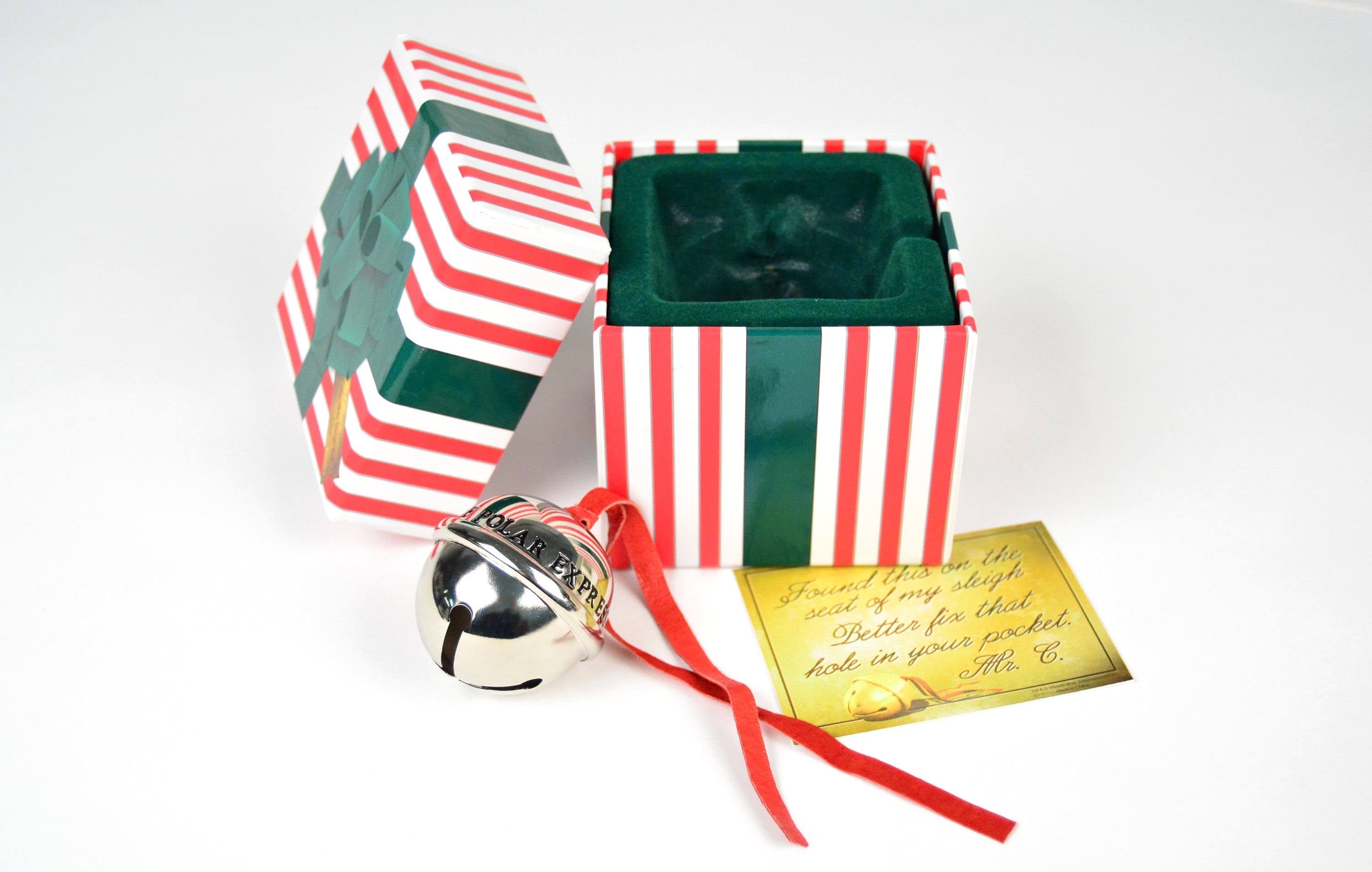 The Polar Express™ Gift Deluxe Branded Bell in Striped Box