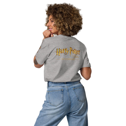 Unisex organic cotton t-shirt ("Dobby is a free elf" from Harry Potter and the Chamber of Secrets™ in Concert)