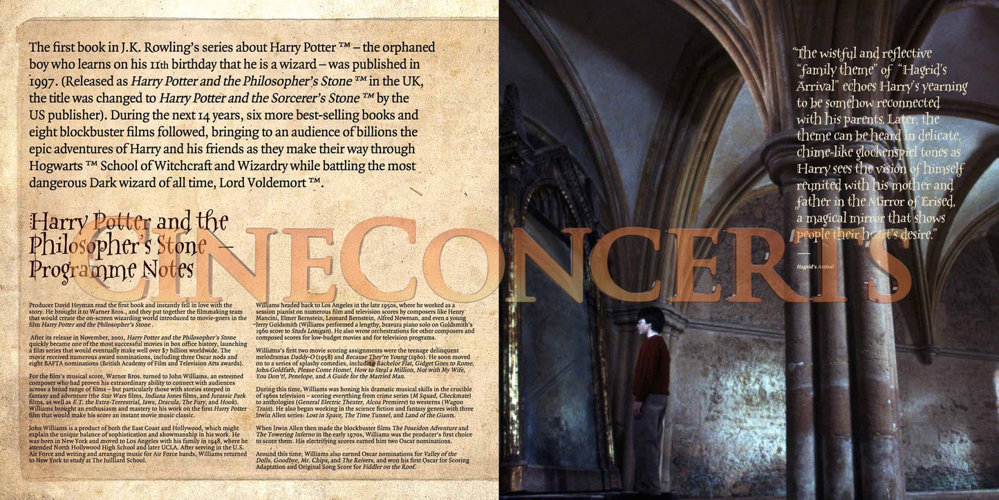 Harry Potter and the Sorcerer's Stone™ In Concert Souvenir Program