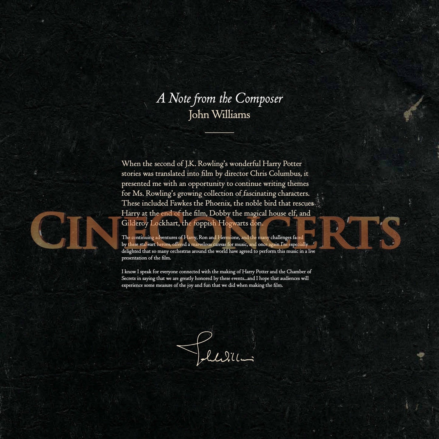 Harry Potter and the Chamber of Secrets™ in Concert Souvenir Program