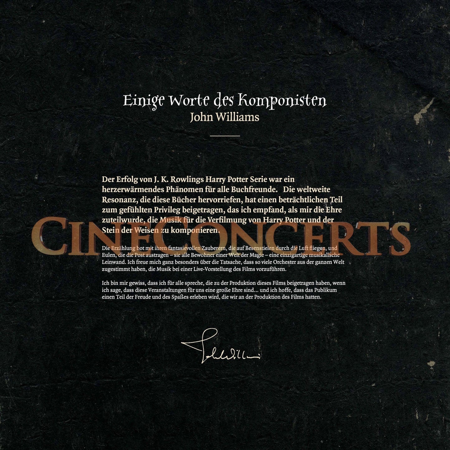 Harry Potter und der Stein der Weisen in Concert Souvenir Program