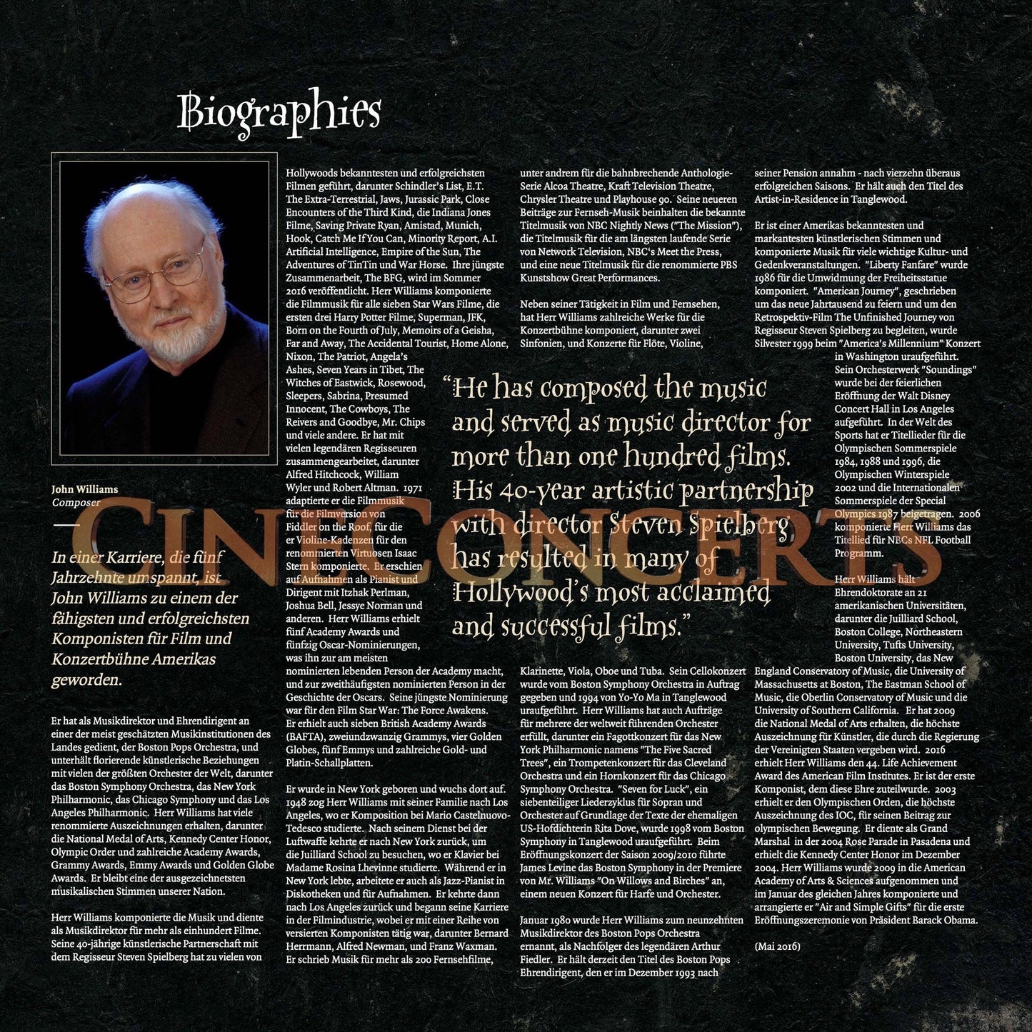 Harry Potter und der Stein der Weisen in Concert Souvenir Program