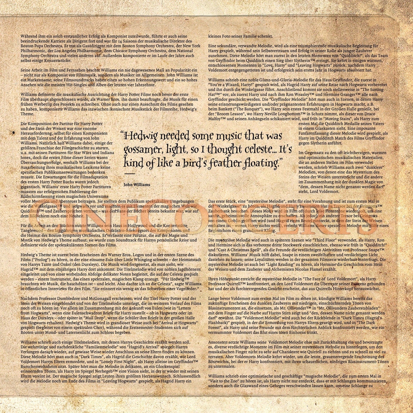 Harry Potter und der Stein der Weisen in Concert Souvenir Program