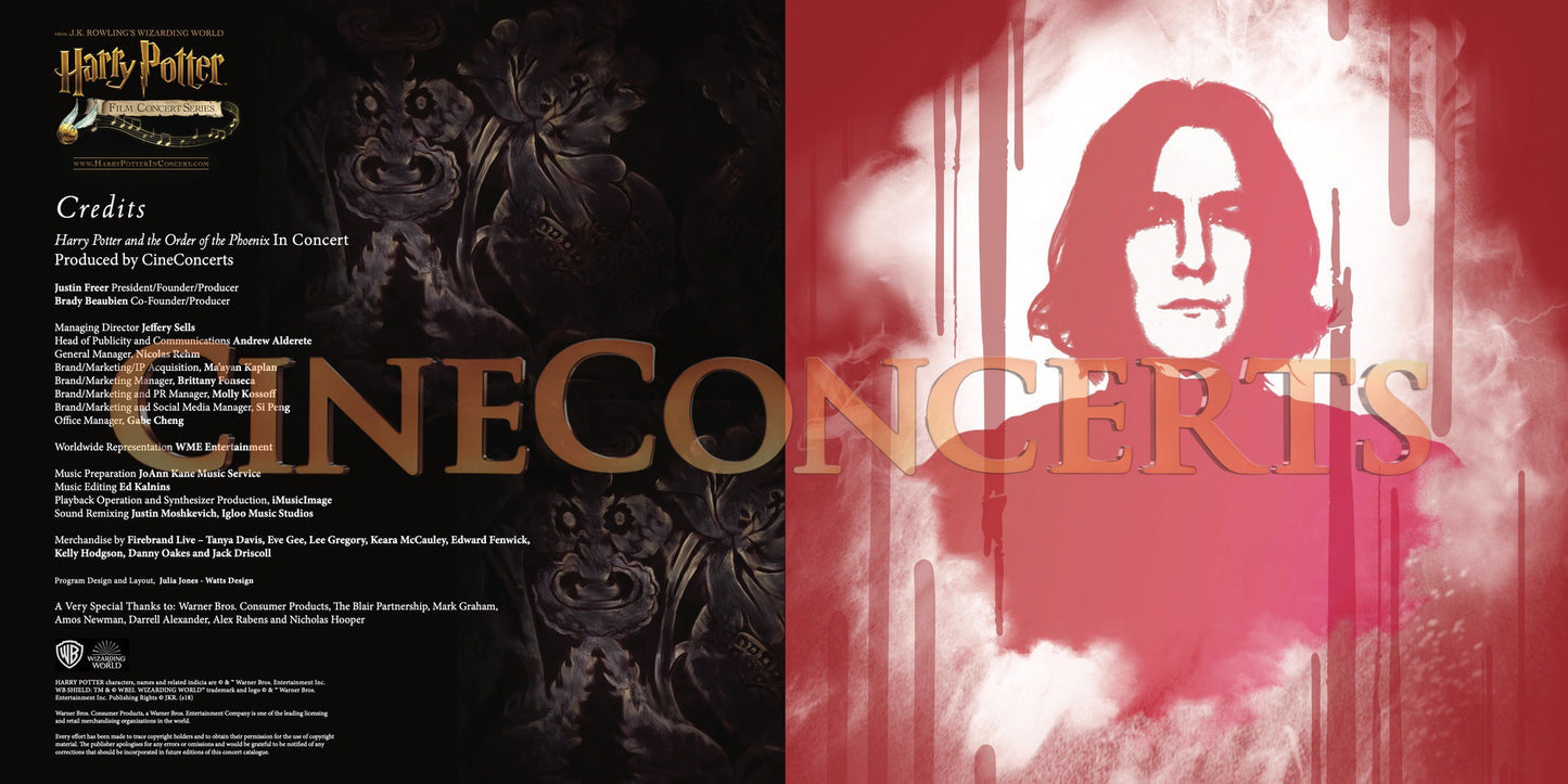 Harry Potter and the Half-Blood Prince™ in Concert Souvenir Program