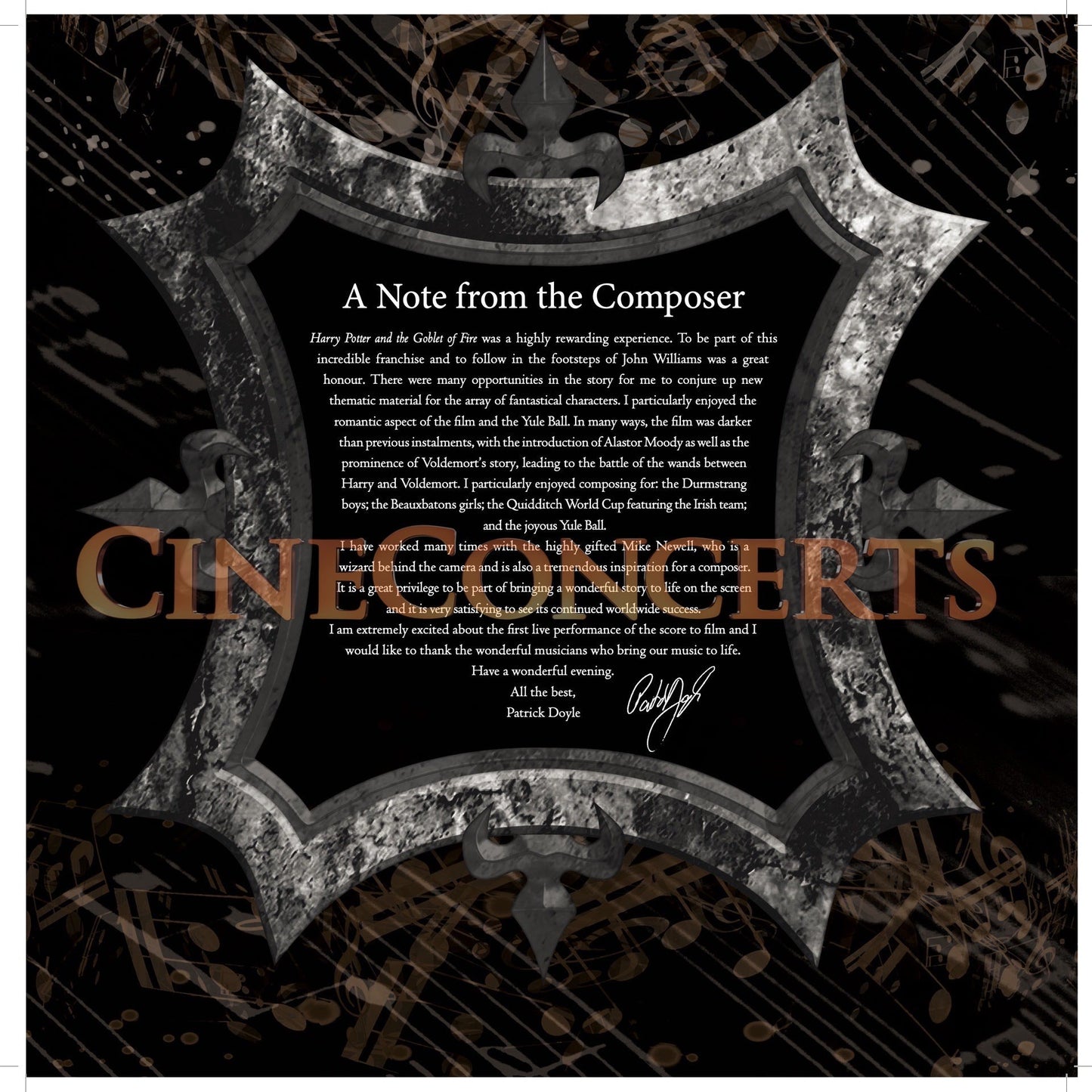 Harry Potter and the Goblet of Fire™ in Concert Souvenir Program