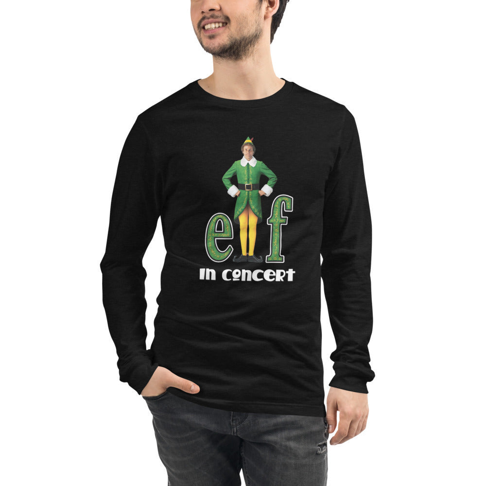 Elf in Concert - Unisex Long Sleeve Tee (Angry Elf!)