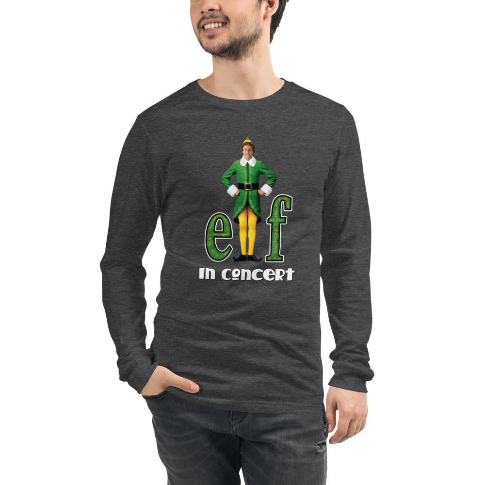 Elf in Concert - Unisex Long Sleeve Tee (Angry Elf!)