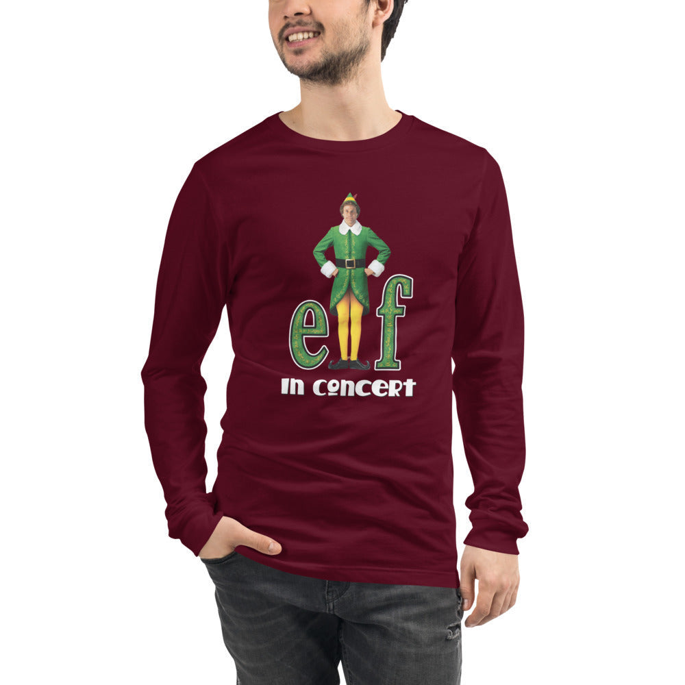 Elf in Concert - Unisex Long Sleeve Tee (Angry Elf!)