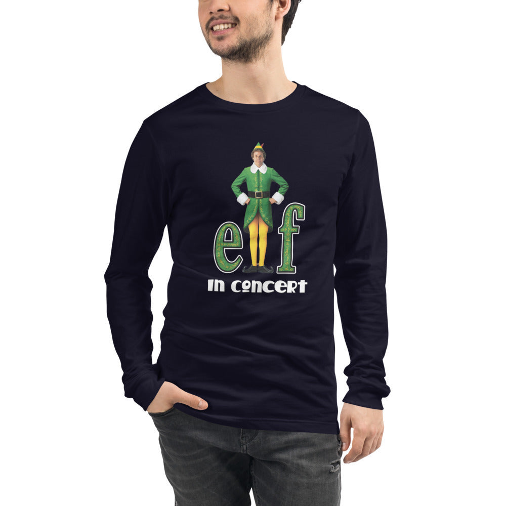Elf in Concert - Unisex Long Sleeve Tee (Angry Elf!)
