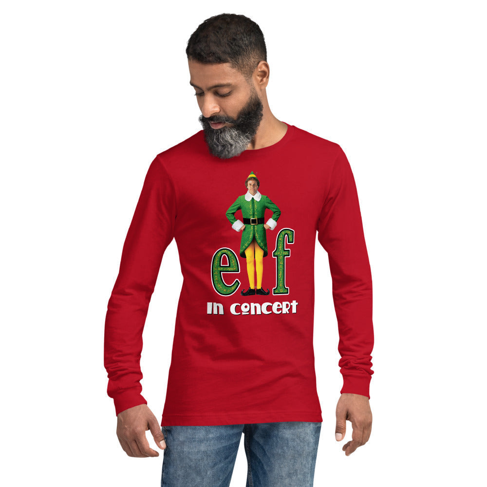 Elf in Concert - Unisex Long Sleeve Tee (Ninny-Muggins!)
