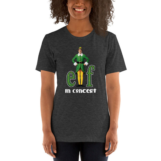 Elf in Concert - Short-Sleeve Unisex T-Shirt (Christmas Carol)