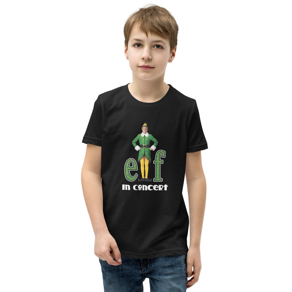 Elf in Concert - Youth Short Sleeve T-Shirt (4 Main Food Groups!)