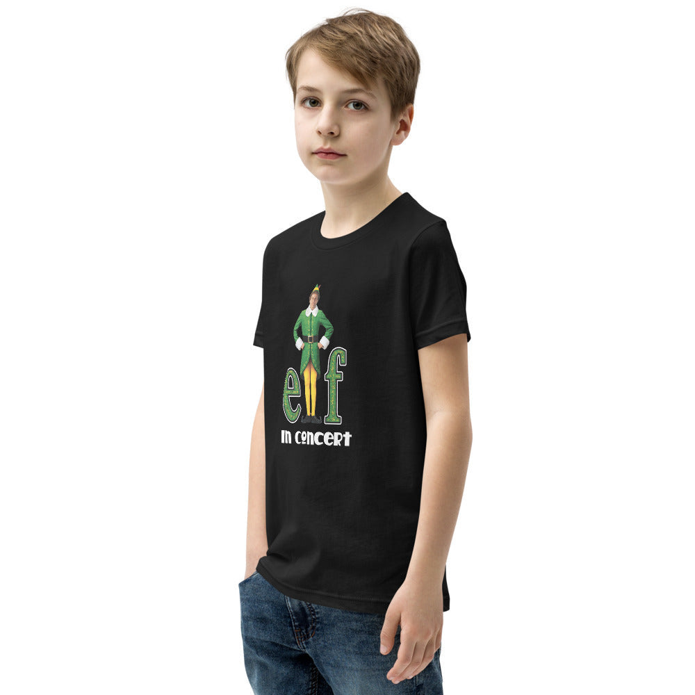 Elf in Concert - Youth Short Sleeve T-Shirt (4 Main Food Groups!)