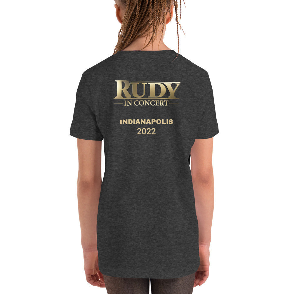 Rudy in Concert (Indianapolis 2022) Youth Short Sleeve T-Shirt