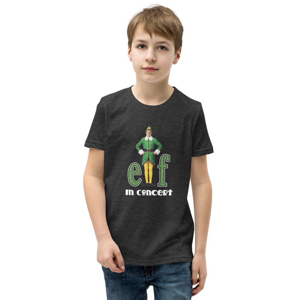 Elf in Concert - Youth Short Sleeve T-Shirt (4 Main Food Groups!)