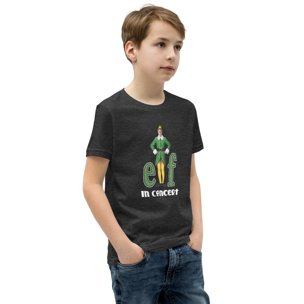 Elf in Concert - Youth Short Sleeve T-Shirt (4 Main Food Groups!)