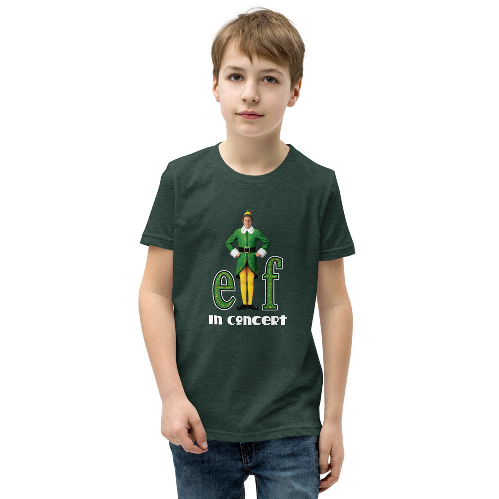 Elf in Concert - Youth Short Sleeve T-Shirt (4 Main Food Groups!)