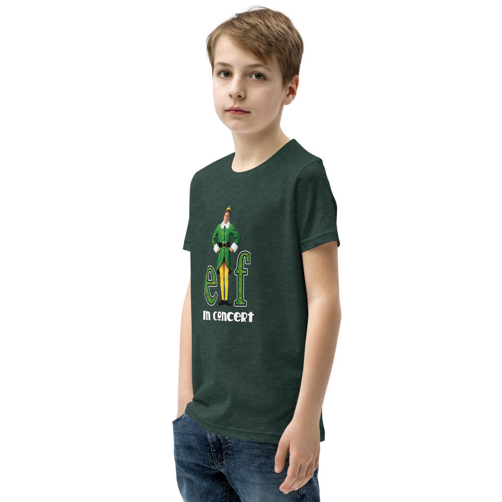 Elf in Concert - Youth Short Sleeve T-Shirt (4 Main Food Groups!)