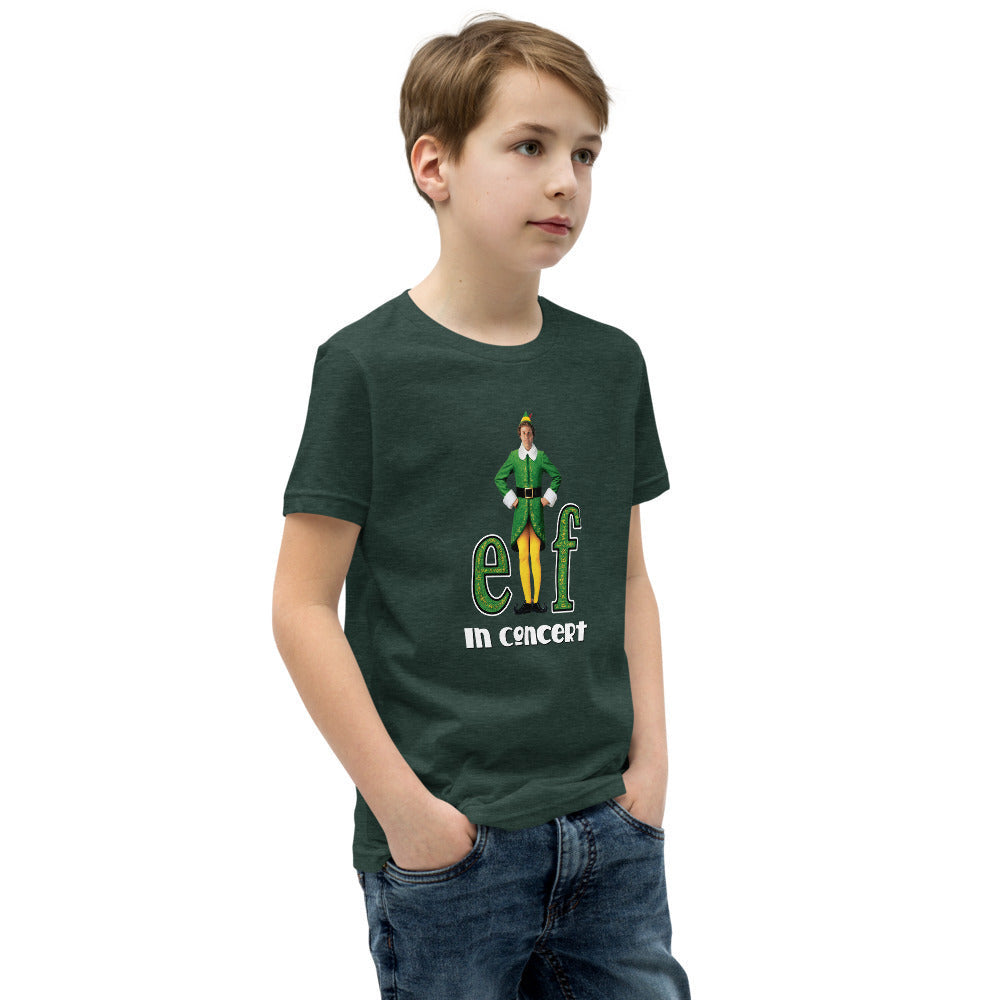 Elf in Concert - Youth Short Sleeve T-Shirt (4 Main Food Groups!)