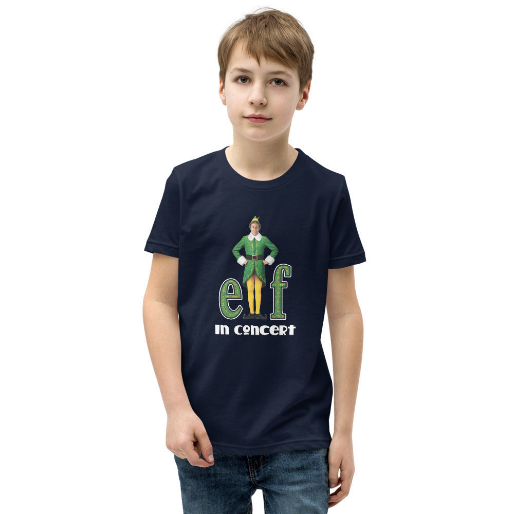 Elf in Concert - Youth Short Sleeve T-Shirt (4 Main Food Groups!)