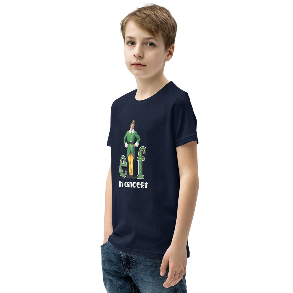 Elf in Concert - Youth Short Sleeve T-Shirt (4 Main Food Groups!)