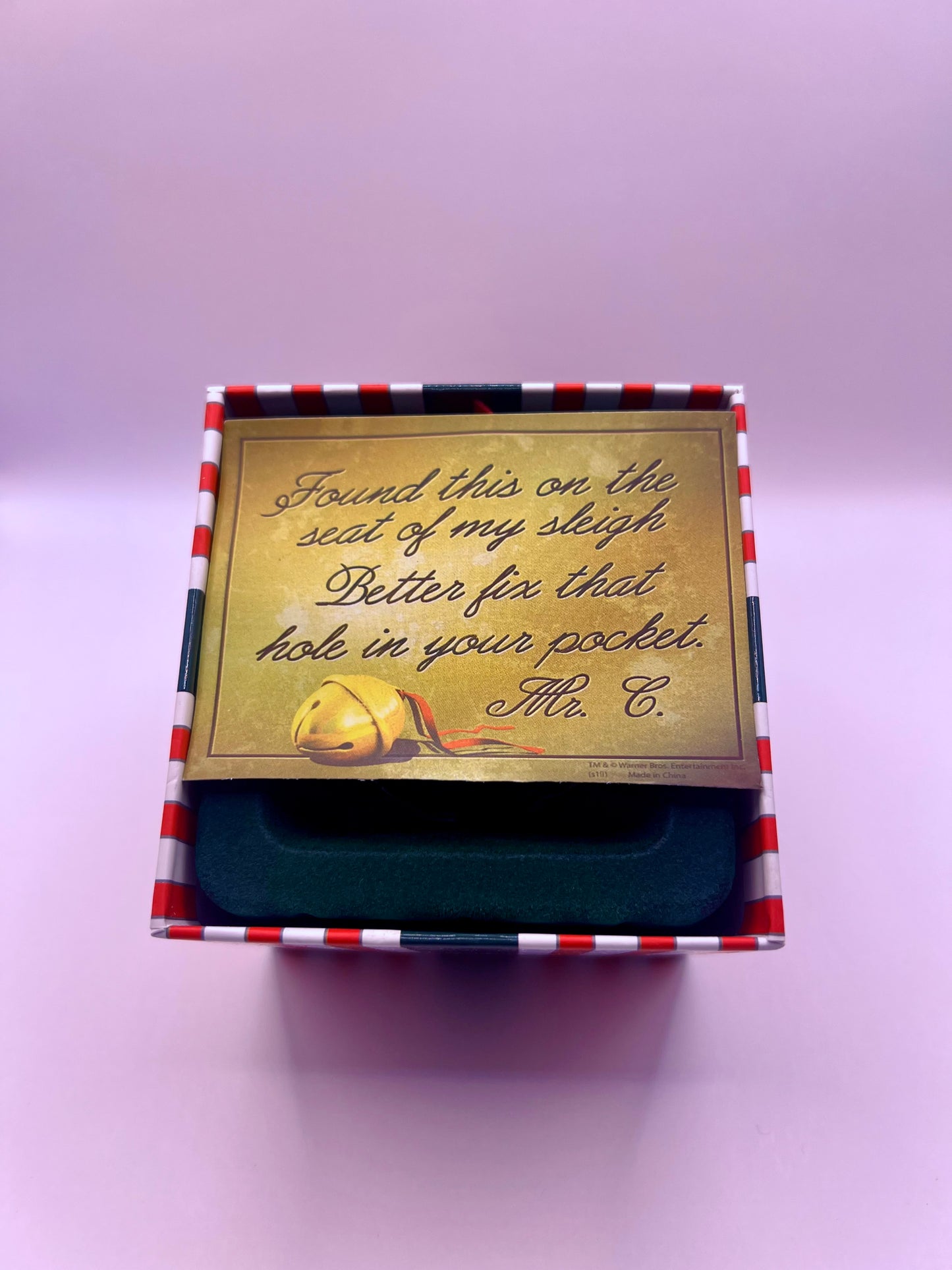 The Polar Express™ Gift Deluxe Branded Bell in Striped Box