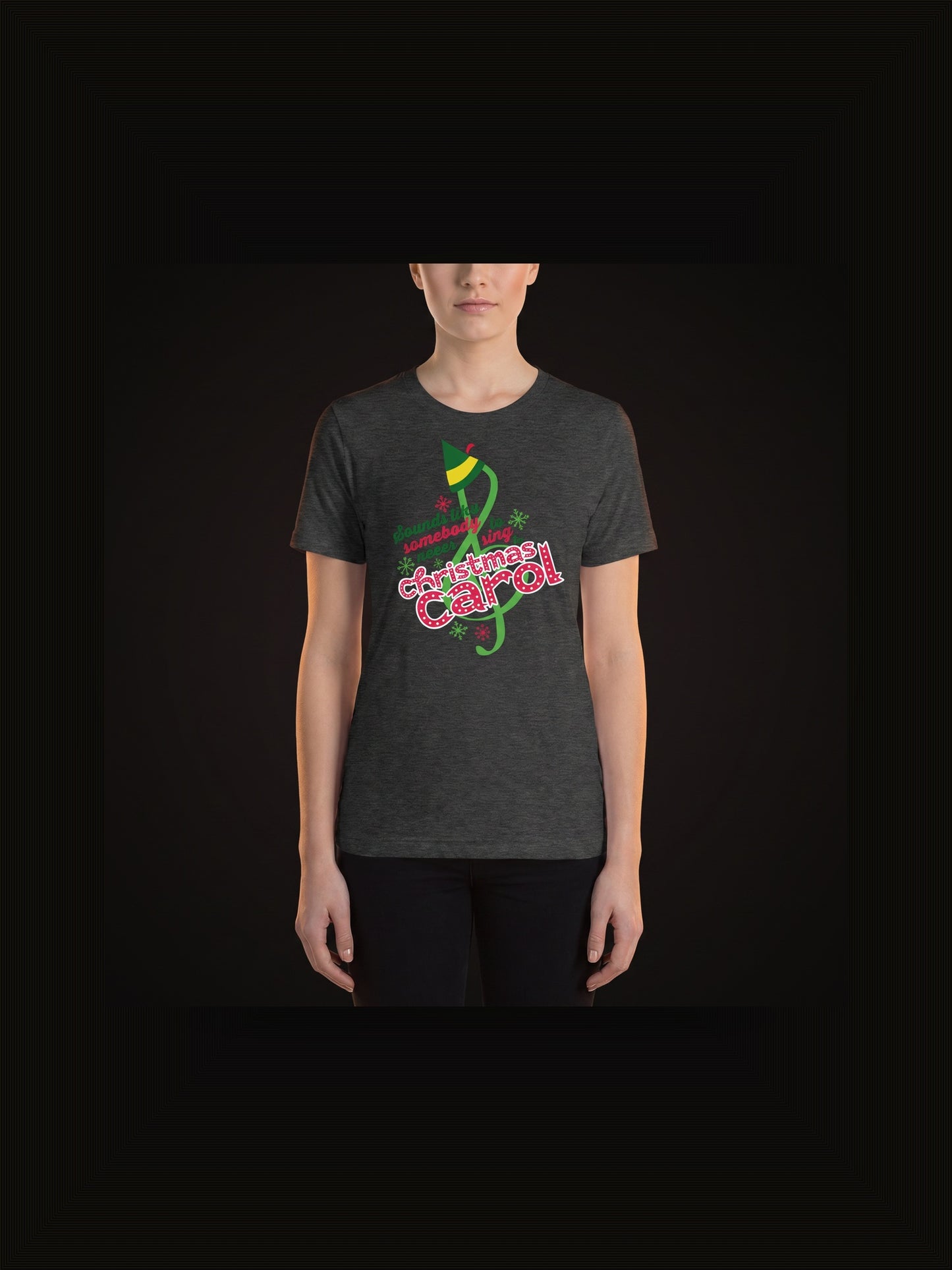 Elf in Concert - Short-Sleeve Unisex T-Shirt (Christmas Carol)