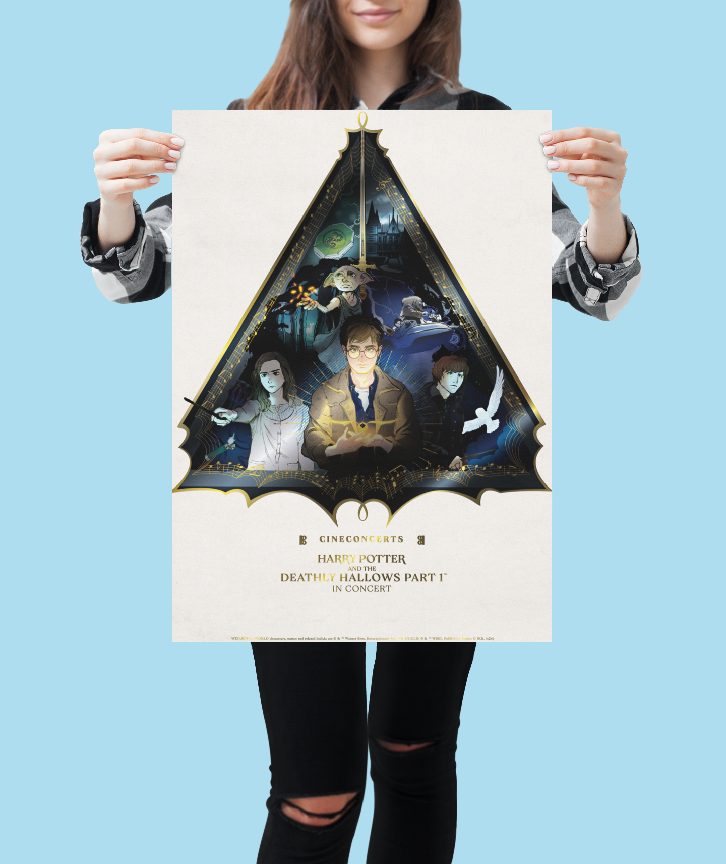 Harry Potter and the Deathly Hallows™ - Part 1 in Concert Foil Poster (18" x 24")