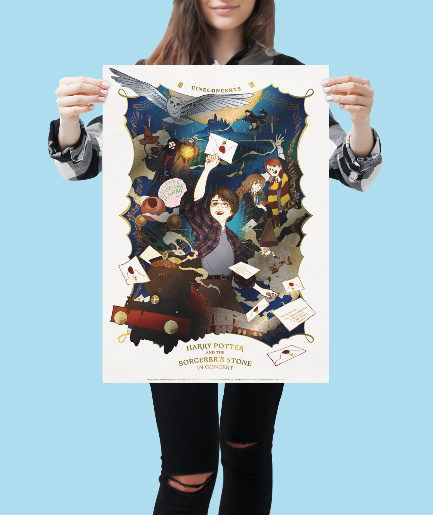 Limited Edition Harry Potter and the Sorcerer's Stone™ in Concert Foil Poster (18" x 24")