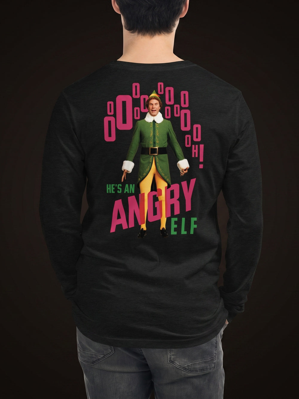 Elf in Concert - Unisex Long Sleeve Tee (Angry Elf!)