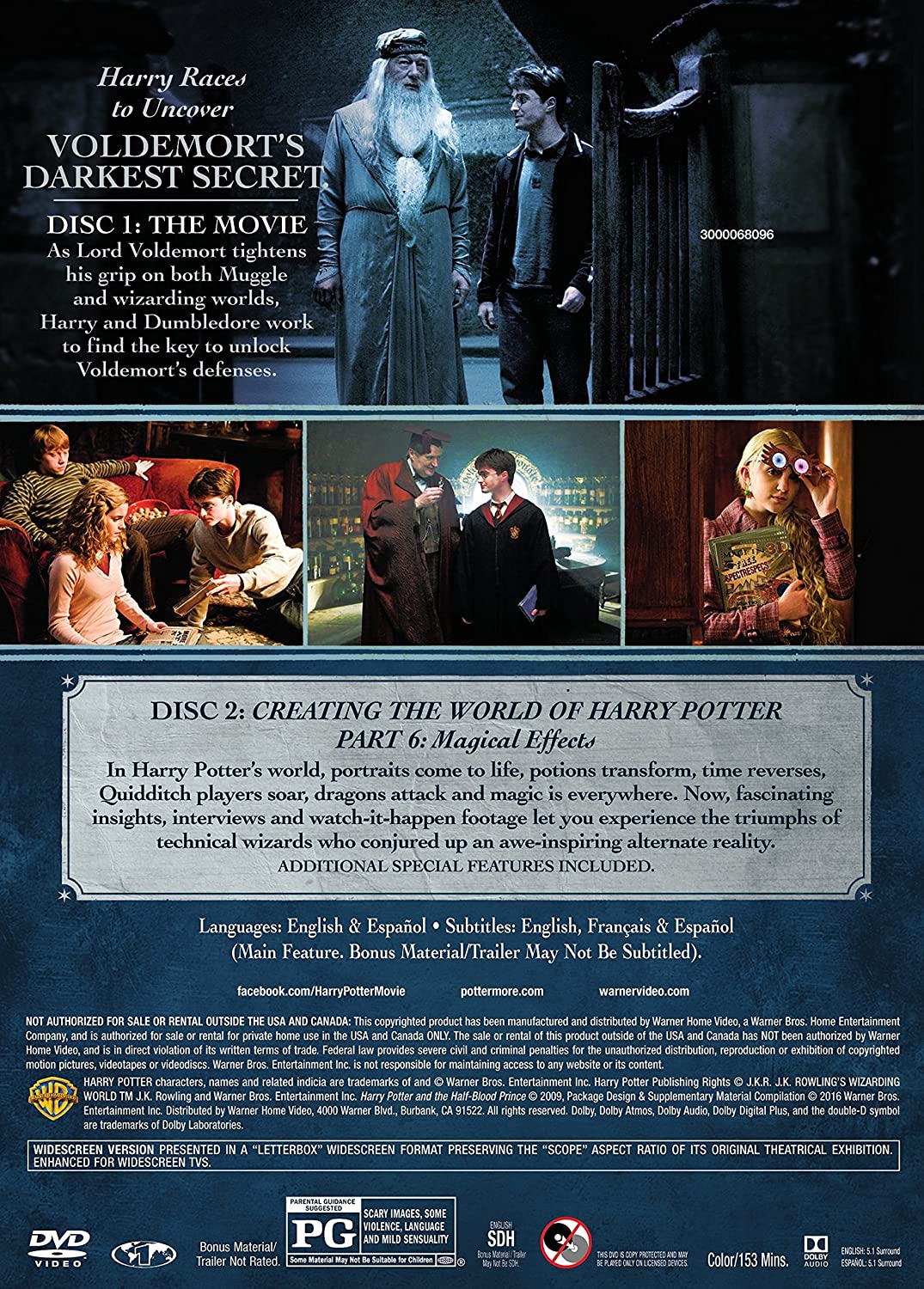 Harry Potter and the Half Blood Prince 2 Disc Special Edition