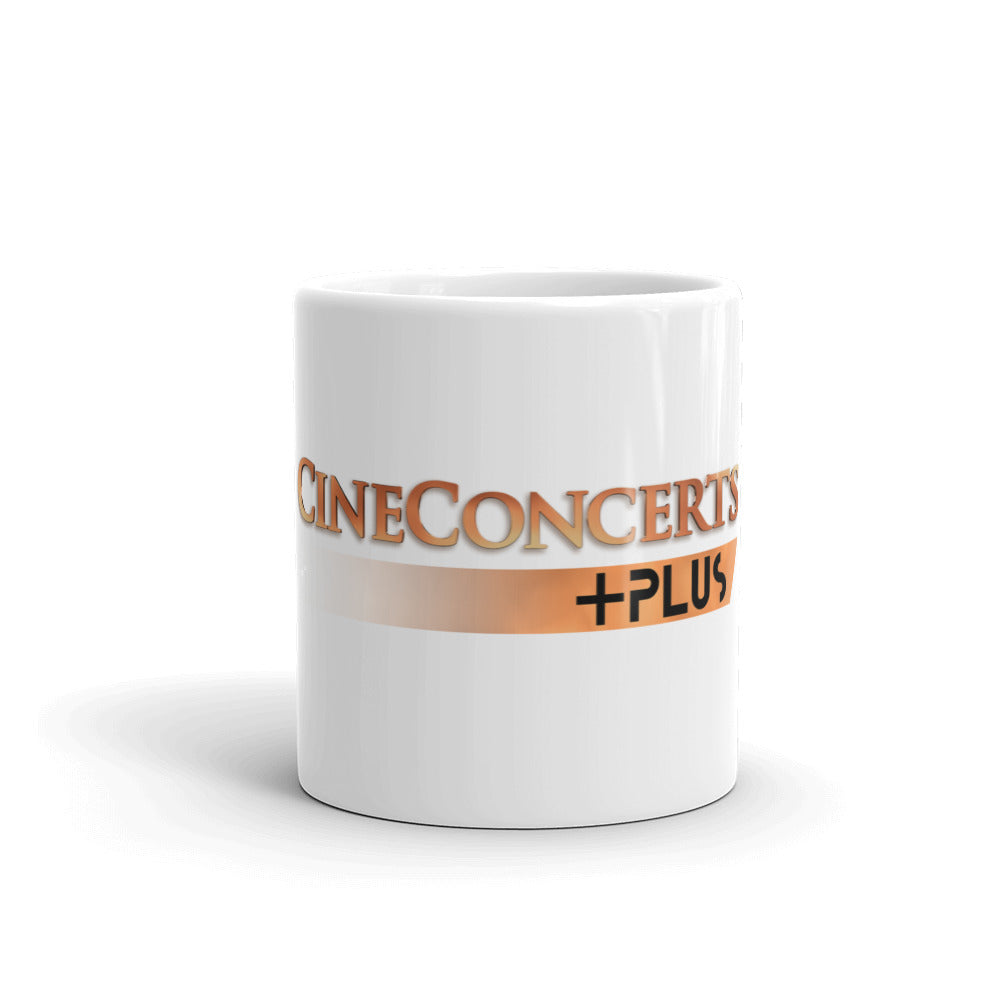 CineConcerts +PLUS White glossy mug