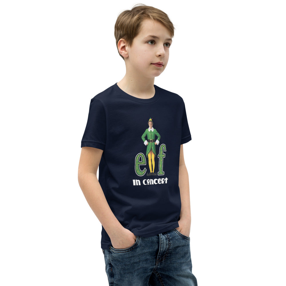 Elf in Concert - Youth Short Sleeve T-Shirt (4 Main Food Groups!)